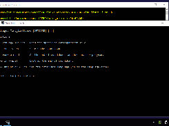 In „Microsoft Windows” the command-line help is displayed in a separate Command prompt.