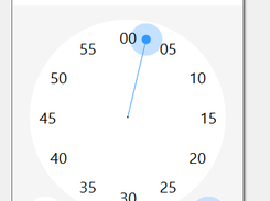 Analogue Time Picker Clock Face