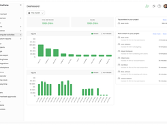 Dashboard with menu