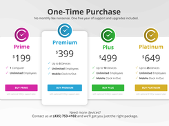 TimeClick Pricing, One-Time Fee