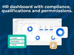 HR dashboard with compliance, qualifications and permissions