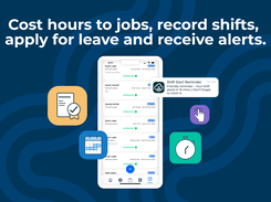 Cost hours to jobs, record shifts, apply for leave and receive alerts