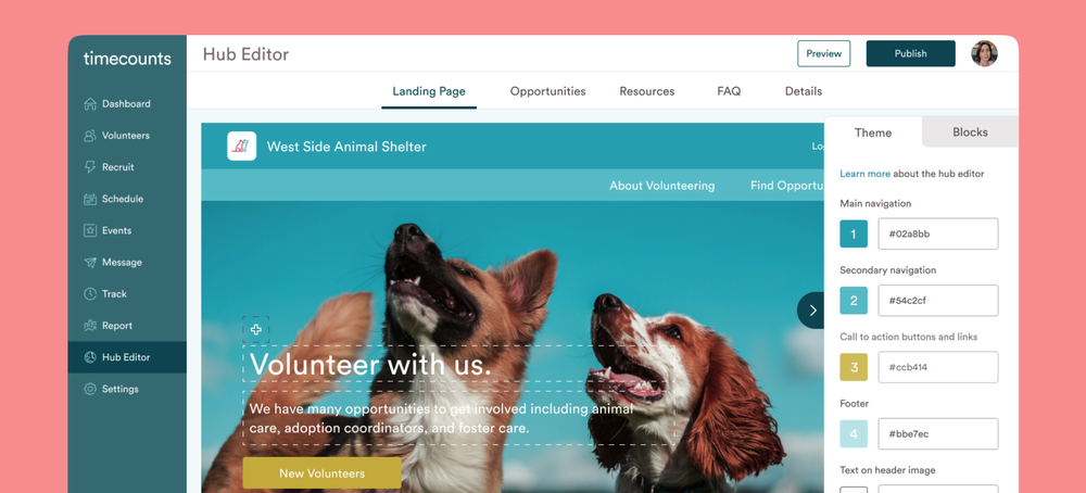 Timecounts Hub Editor