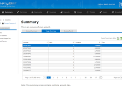 Customer Portal Summary Screen