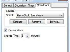 Settings - Alarm Clock