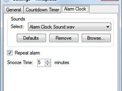 Settings - Alarm Clock