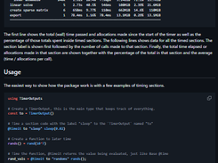 TimerOutputs.jl Screenshot 1