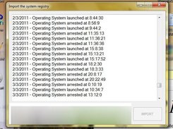 Import system logs