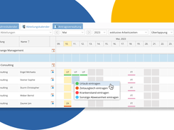 Department absence calendar