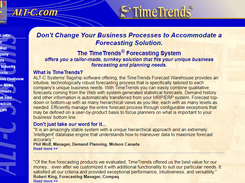 TimeTrends Forecasting System Screenshot 1