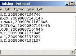 Two field CSV formatting of the activity log file