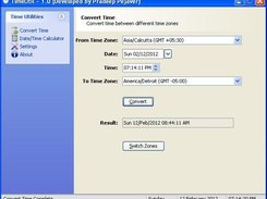Convert Time between different time zomes