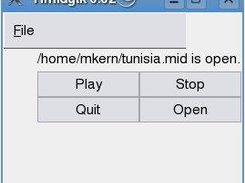 After "/home/mkern/tunisia.mid" is opened