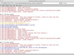 Timings Monitor output in a web browser