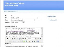 Blog post editor