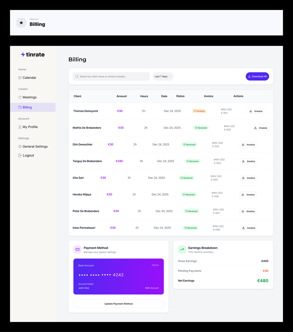 Tinrate Screenshot 1