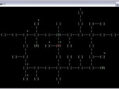 An ascii map display of the automapper