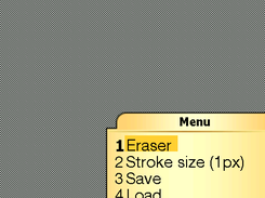 Main menu - TinyDoodle 0.2.0