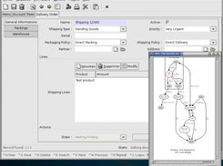  A shipping form + the associated workflow (which will creat