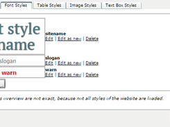 Font styles