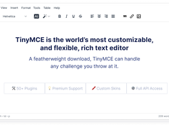 TinyMCE Screenshot 1