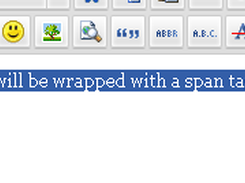 Selecting content to be wrapped...