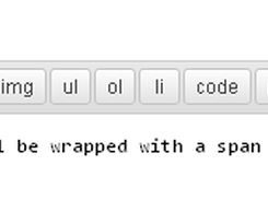HTML view showing the wrapped selection.