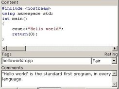 The hello world program