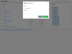 Create new item