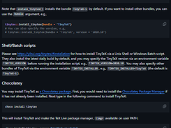 TinyTeX releases Screenshot 1