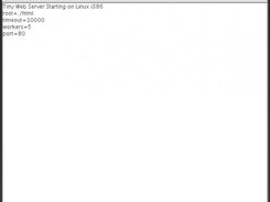 Tiny Web Server just started on port 80 on linux