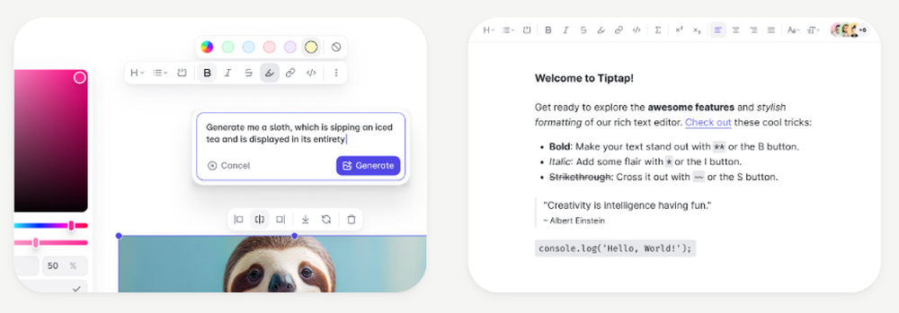 Tiptap Screenshot 1
