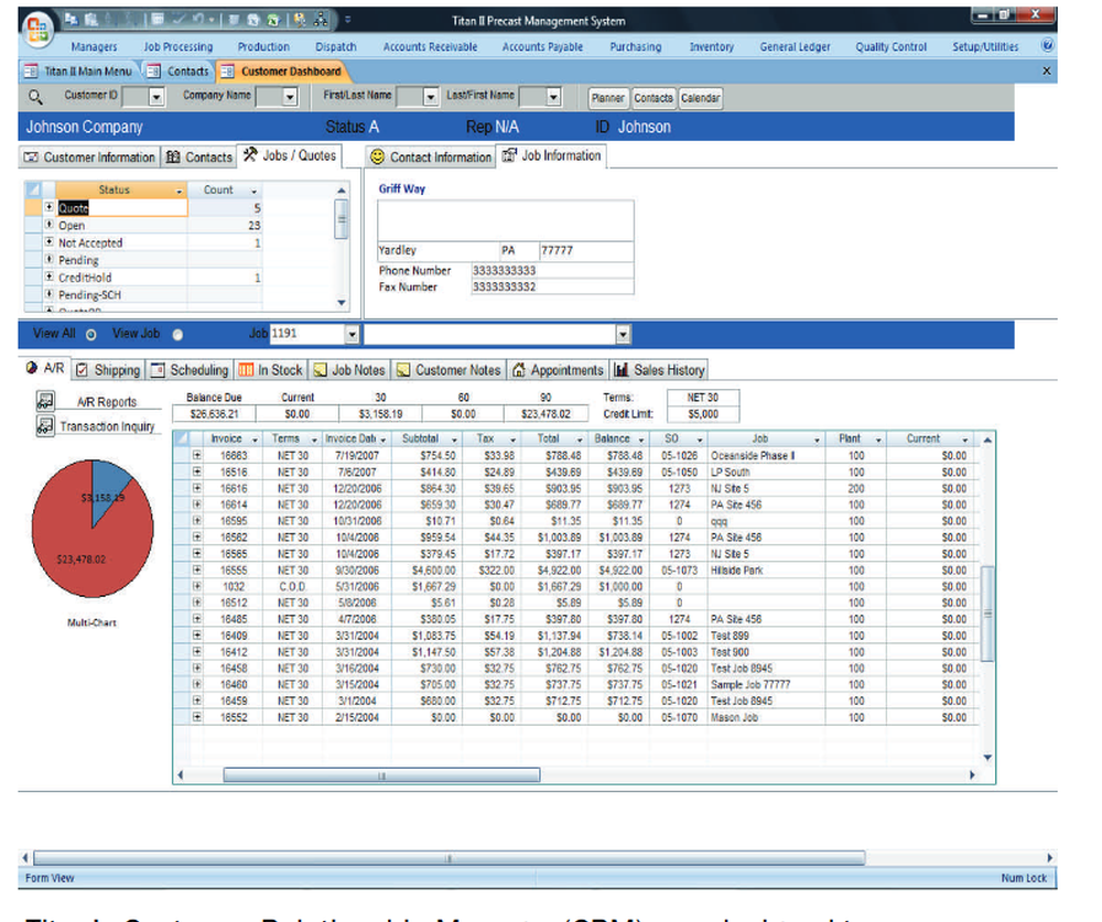 Titan Precast Management Screenshot 1