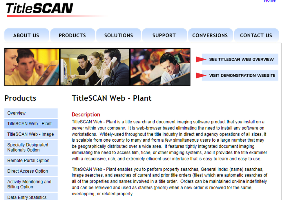 TitleSCAN Web Screenshot 1