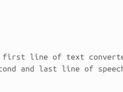 tittse text file to convert to audio