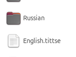 Folders created by TITTSE named according to files used to create them