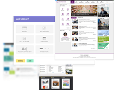 Leverage web parts for a modern, interactive, and visually appealing intranet