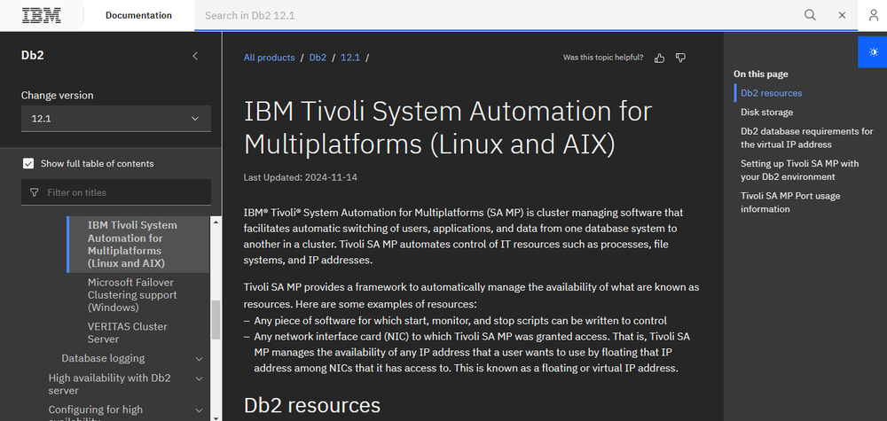 IBM Tivoli System Automation Screenshot 1