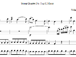 Part of rendered score