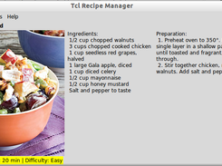 Waldorf Salad Tcl/Tk GUI built with tkml