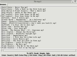 Tk-mp3 in action