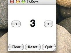 TkRow running in Mac OS X