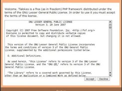 Tlalokes framework installation (license)