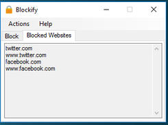 Blocked website list