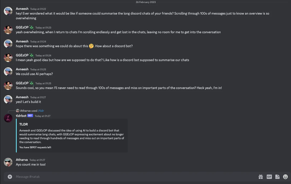 TLDRBot Screenshot 1