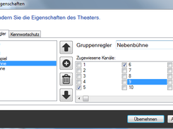 Theatereigenschaften - Gruppenregler