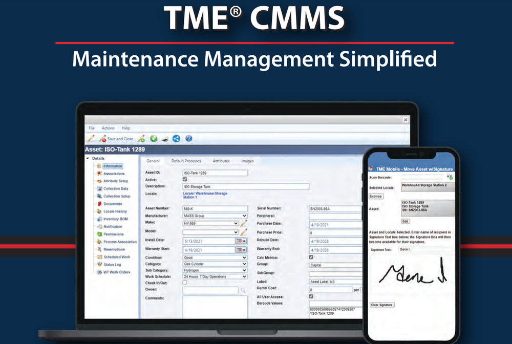 TME CMMS Screenshot 1