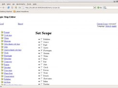 Setting a working scope