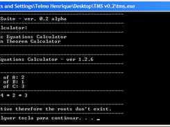 Showing the biquadratic equations calculator