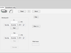 puncher screen displaying arrival set